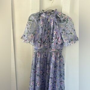 Lilac floral dress BHLDN